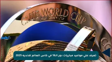 تعرف على مواعيد مباريات دور الـ16 في كأس العالم للأندية 2025